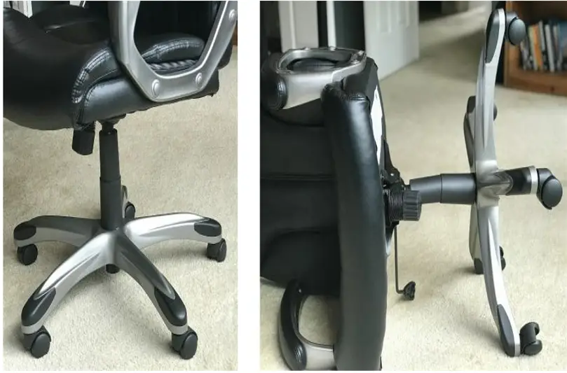 Jak usunąć obrotową część na krześle?